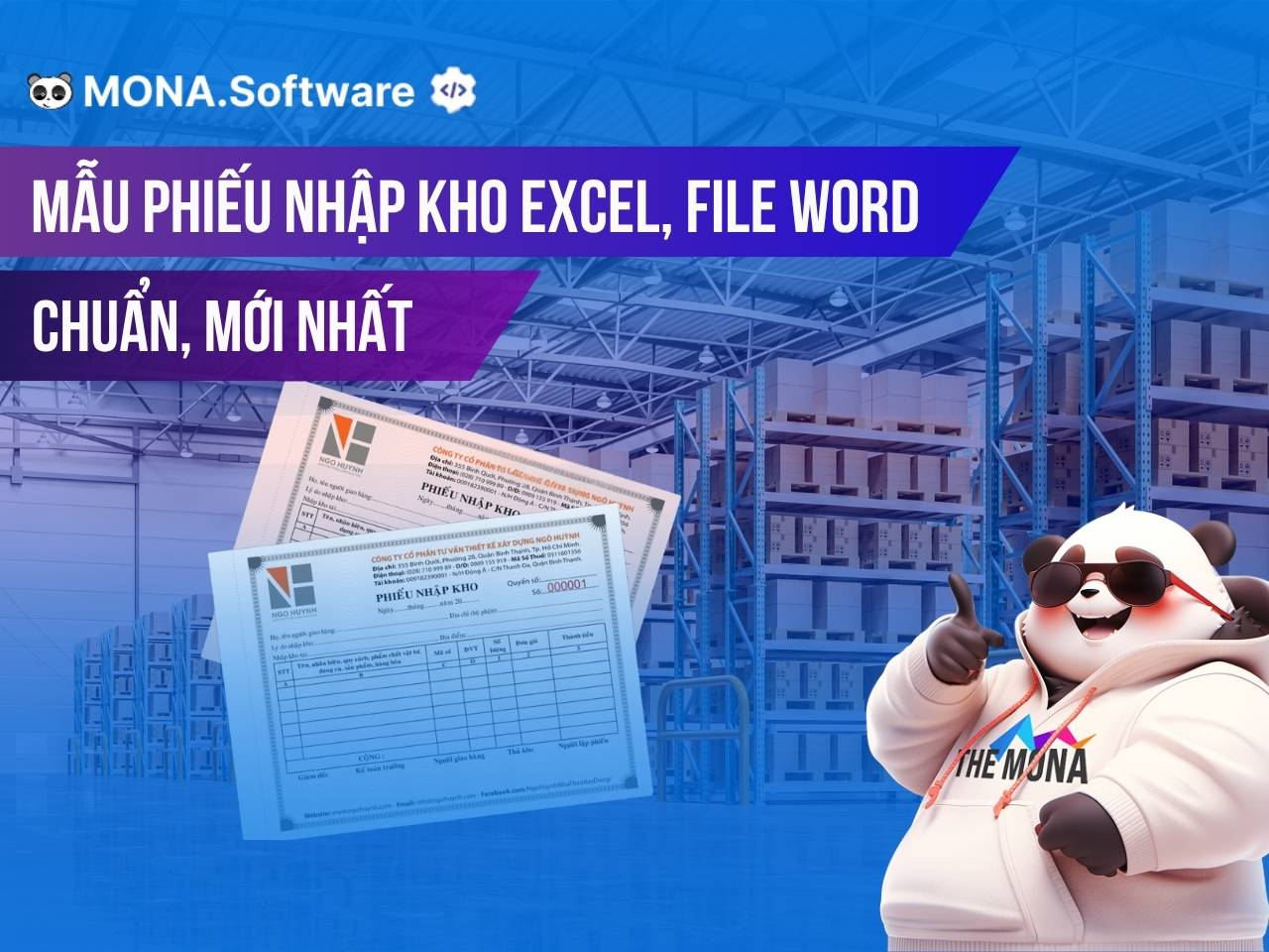 Tải mẫu phiếu nhập kho Excel, file Word chuẩn, mới nhất