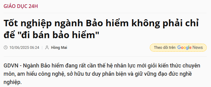Đào tạo nhân viên ngành bảo hiểm không chỉ để đi bán bảo hiểm