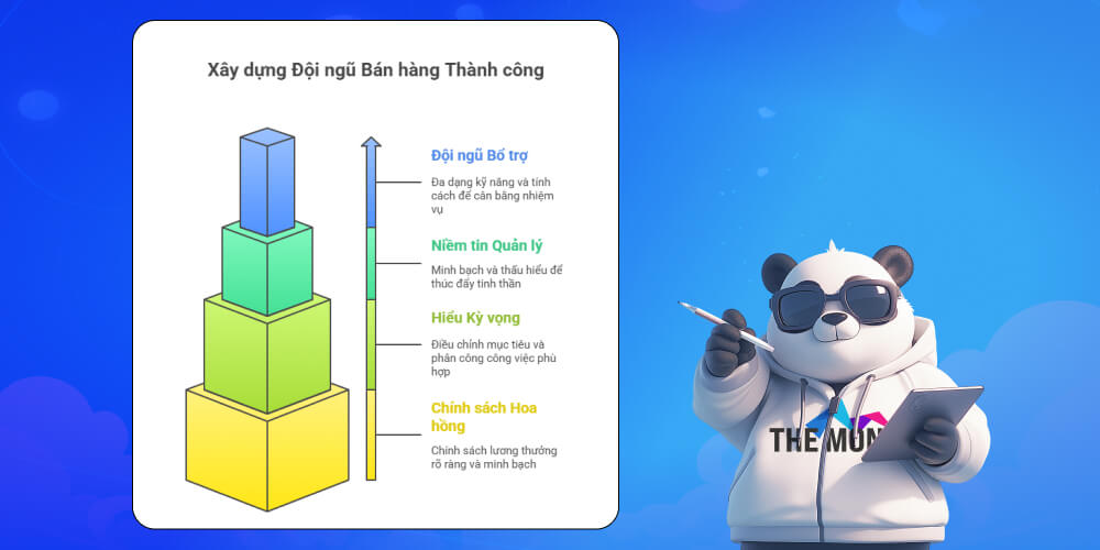 Những lưu ý trong cách xây dựng đội ngũ bán hàng