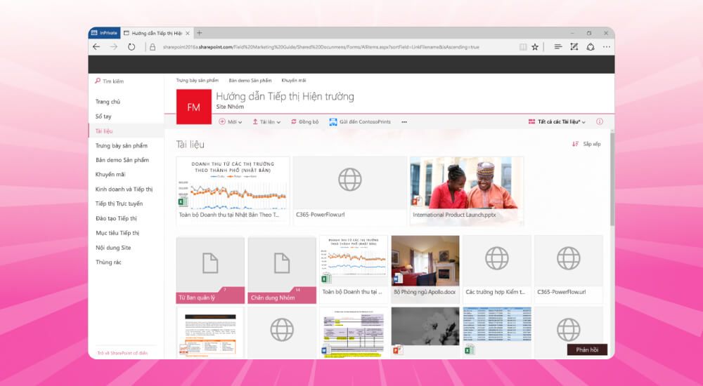 Phần mềm quản lý hồ sơ trực tuyến SharePoint