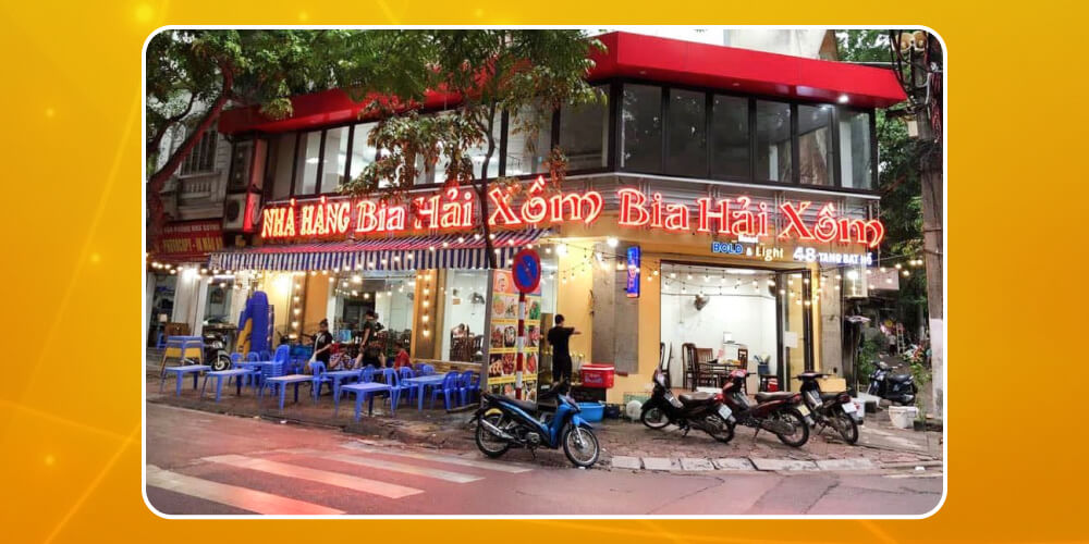 Chi phí mặt bằng khi mở quán bia hơi