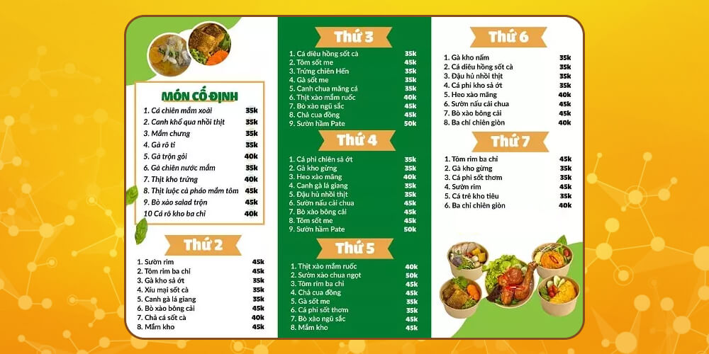 Định giá menu hợp lý khi kinh doanh quán cơm văn phòng