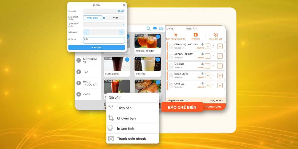 Phần mềm quản lý bán hàng quán trà sữa POS365