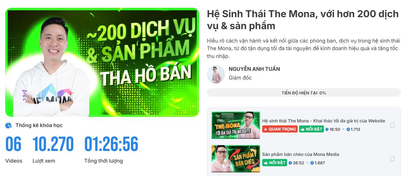 Các chương trình đào tạo về kiến thức sản phẩm