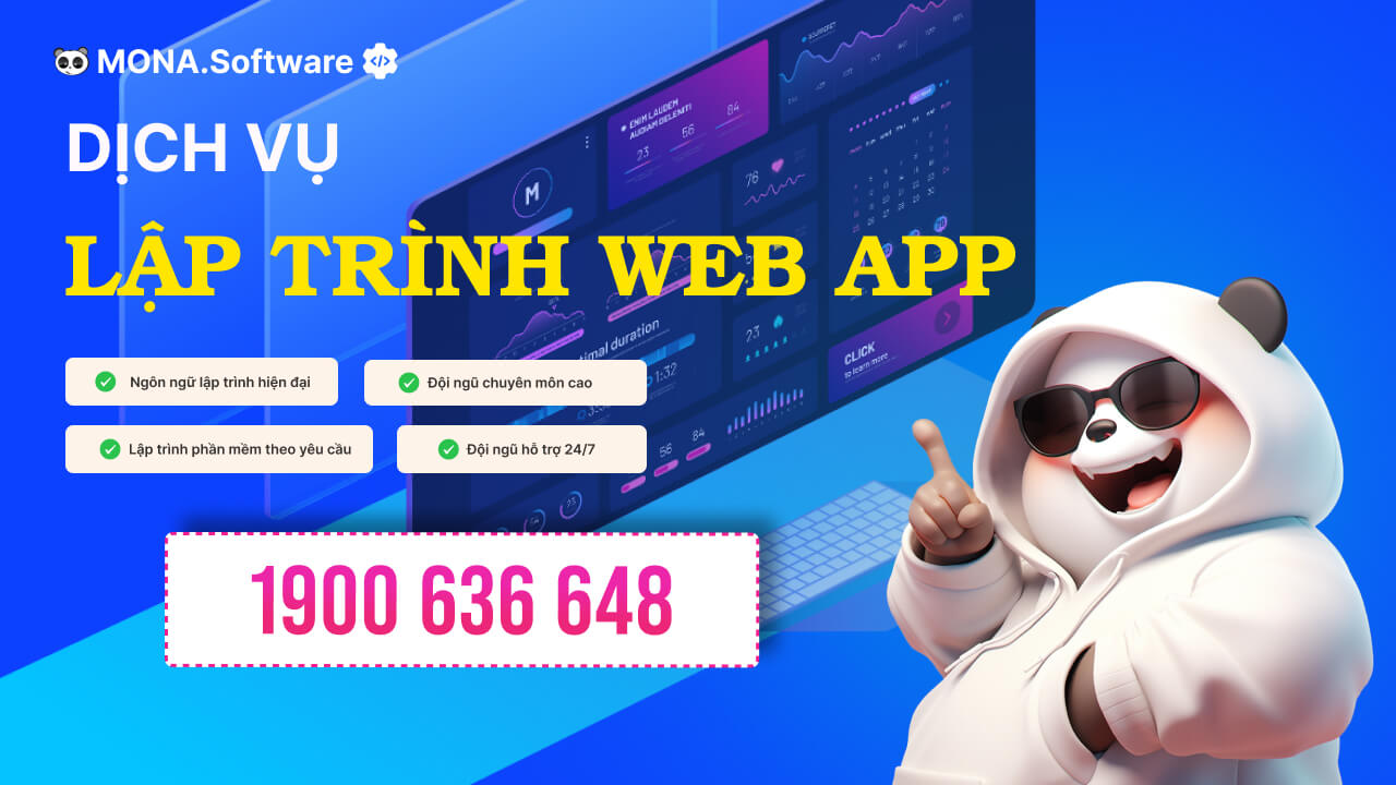 Dịch vụ lập trình web app tại MONA