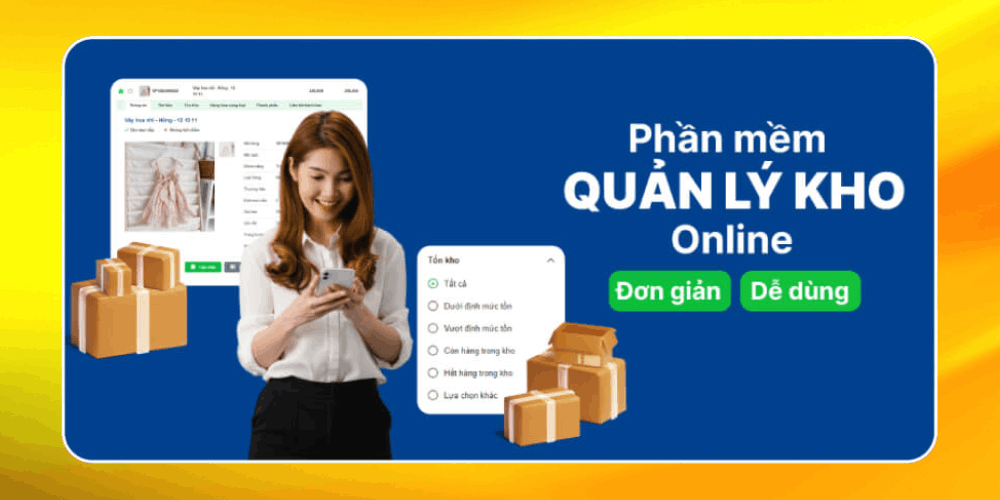 Phần mềm quản lý kho online KiotViet