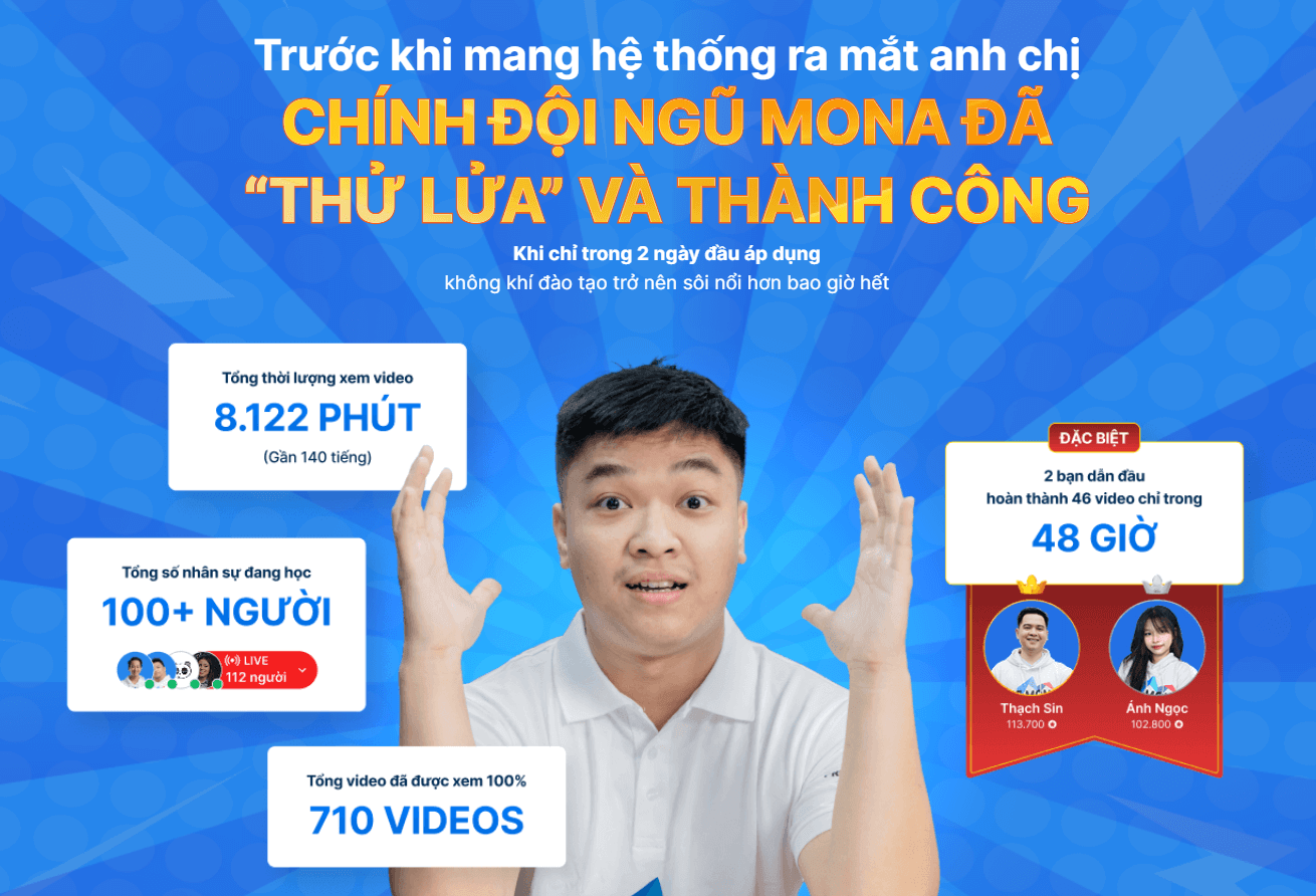 Kết quả ứng dụng MONA SkillHub trong đào tạo nhân sự tại MONA