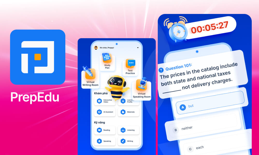 App luyện thi đánh giá năng lực online PrepEdu