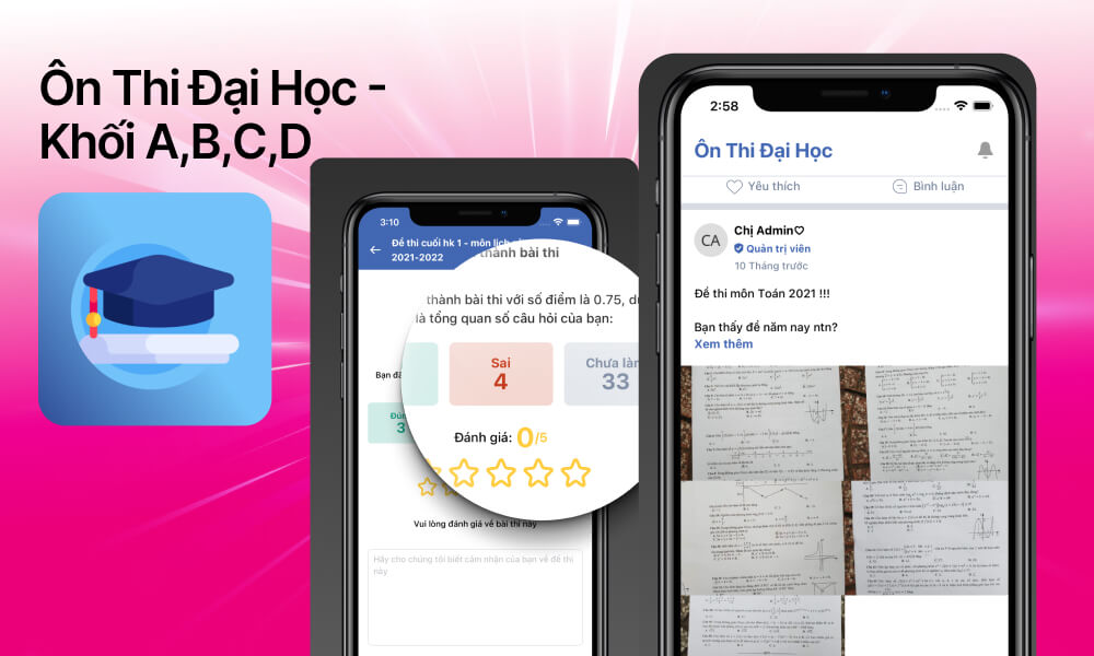 Phần mềm luyện thi Đại học