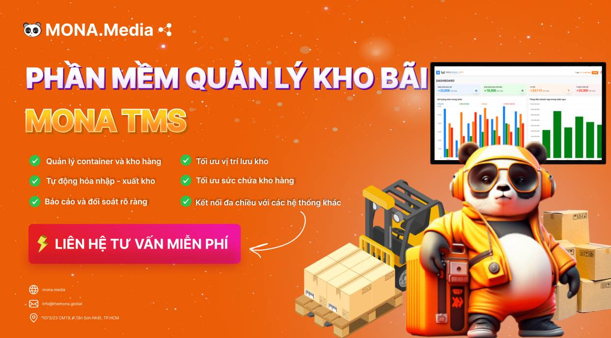 MONA TMS - Phần mềm quản lý kho bãi hiệu quả