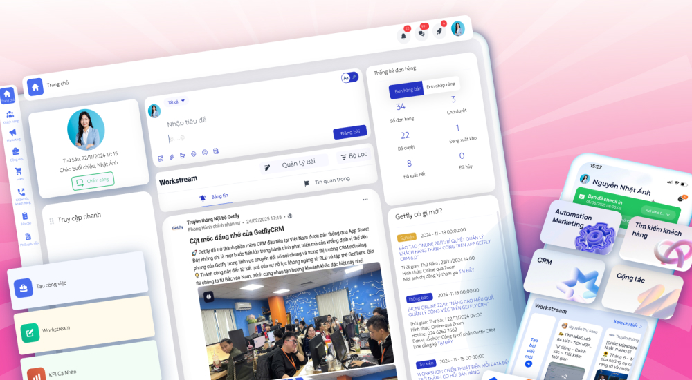 Phần mềm trung tâm Anh ngữ GetFly