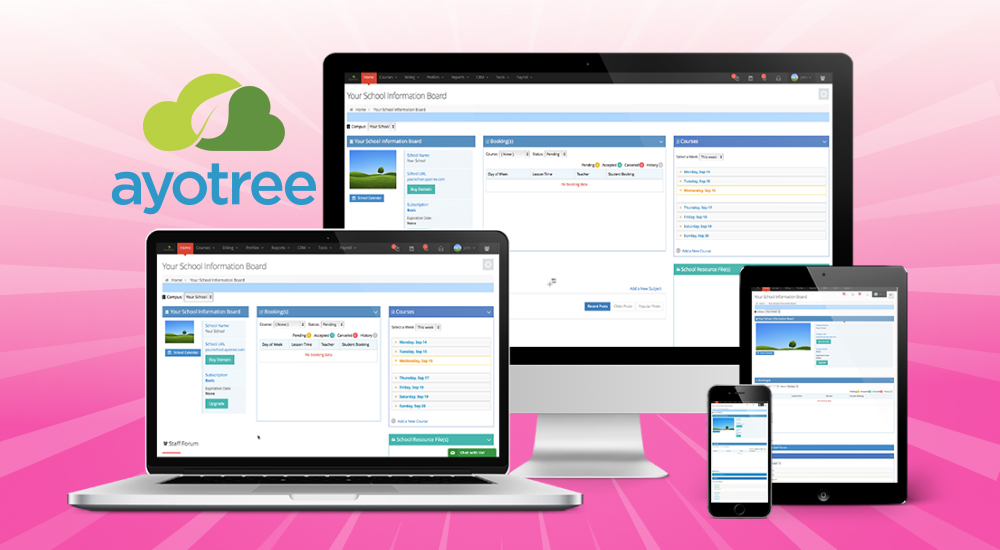 Phần mềm trung tâm Ngoại ngữ Ayotree