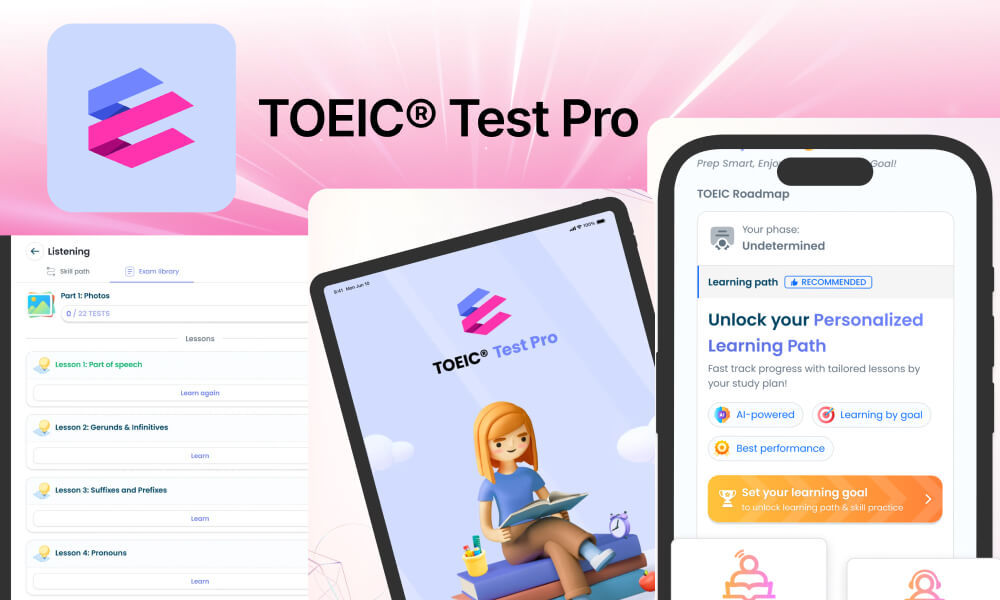 Ứng dụng luyện thi TOEIC TEST PRO