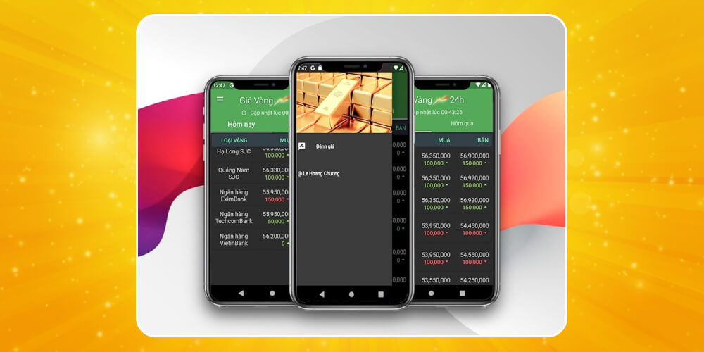 Ứng dụng theo dõi giá vàng Giá vàng 24h