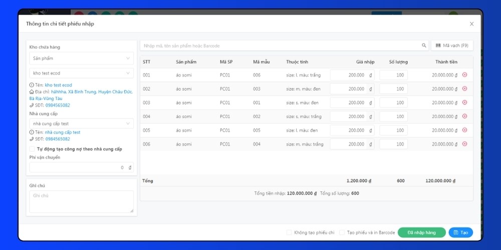 Phần mềm quản lý đơn hàng order Pancakes