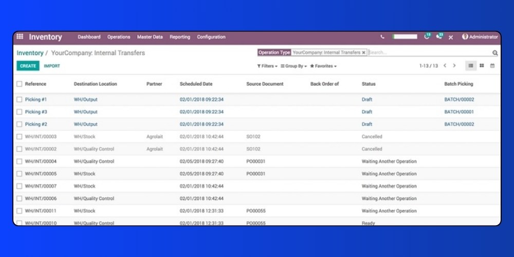 Phần mềm quản lý đơn hàng online Odoo