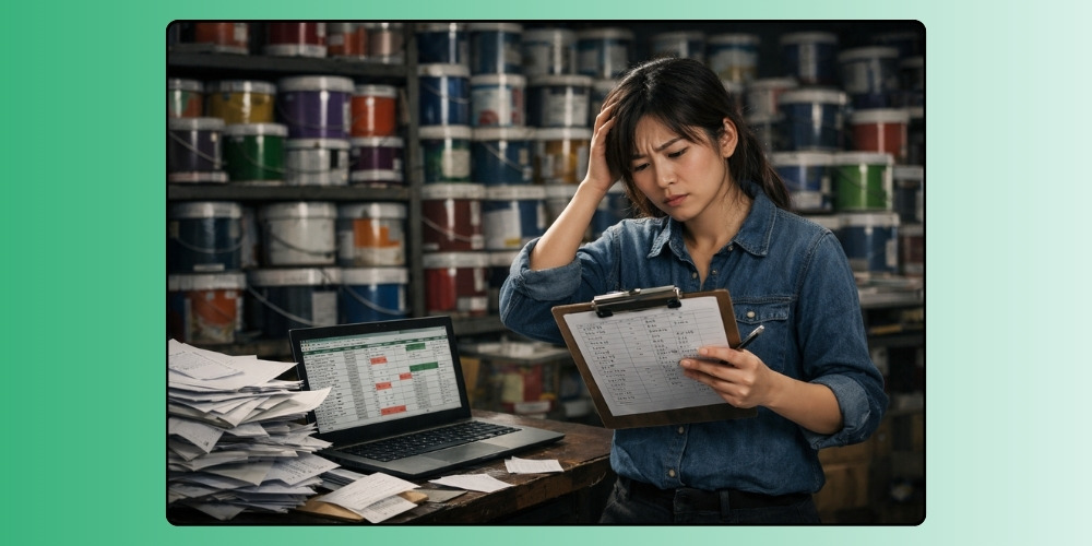 Có thể xảy ra sai sót khi không sử dụng phần mềm quản lý chuỗi sơn