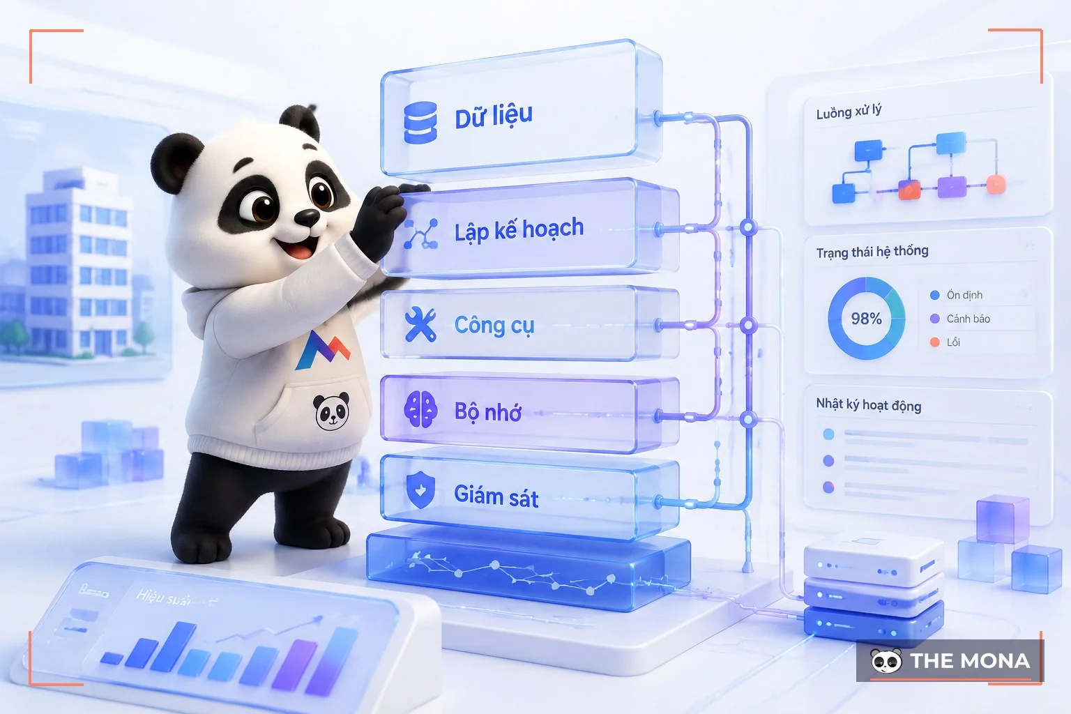 Gấu panda xây dựng sáu lớp hệ agentic