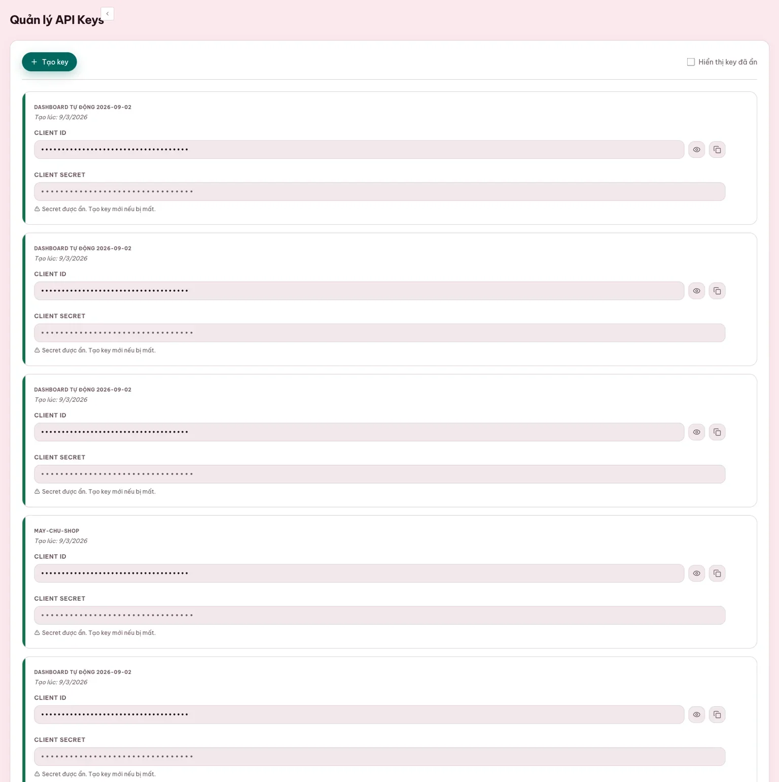 API key và lệnh MCP cho AI agent tích hợp webhook