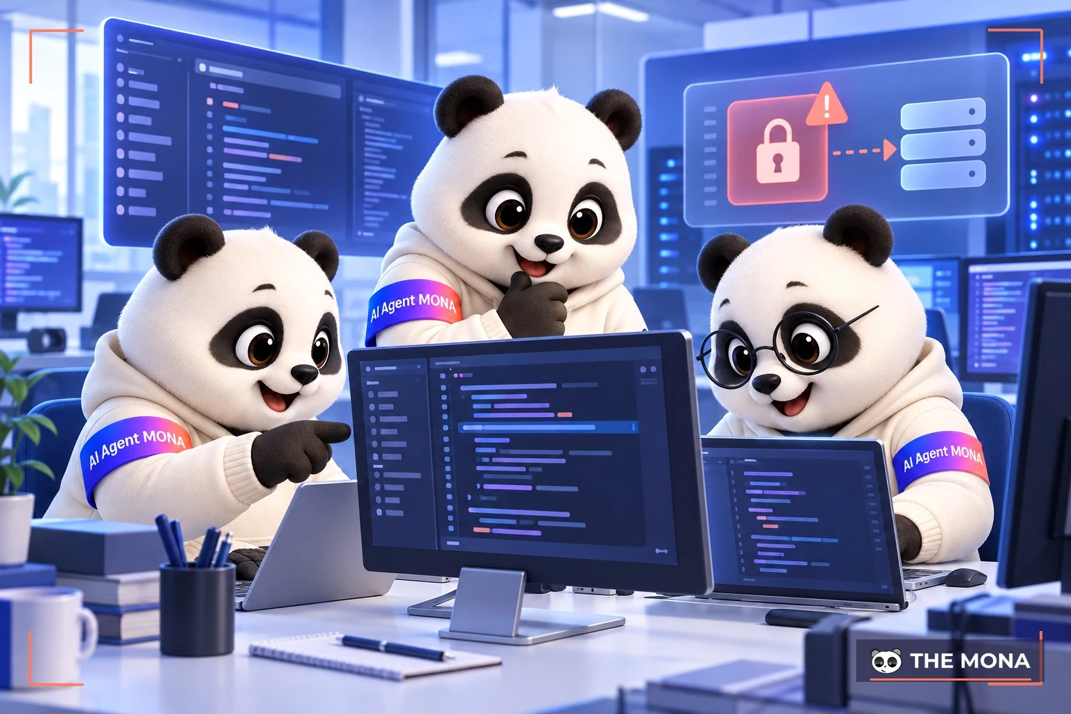 Đội ngũ gấu MONA rà soát log lỗi phần mềm
