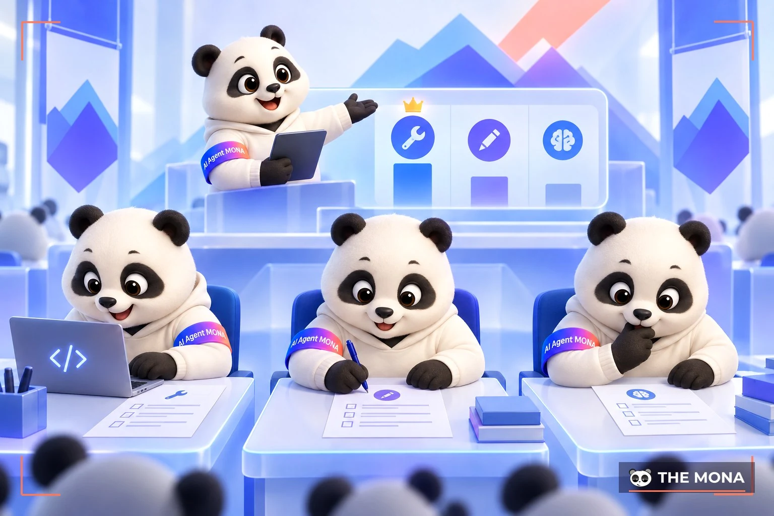 A/B thật của MONA cho ba AI làm cùng một đề