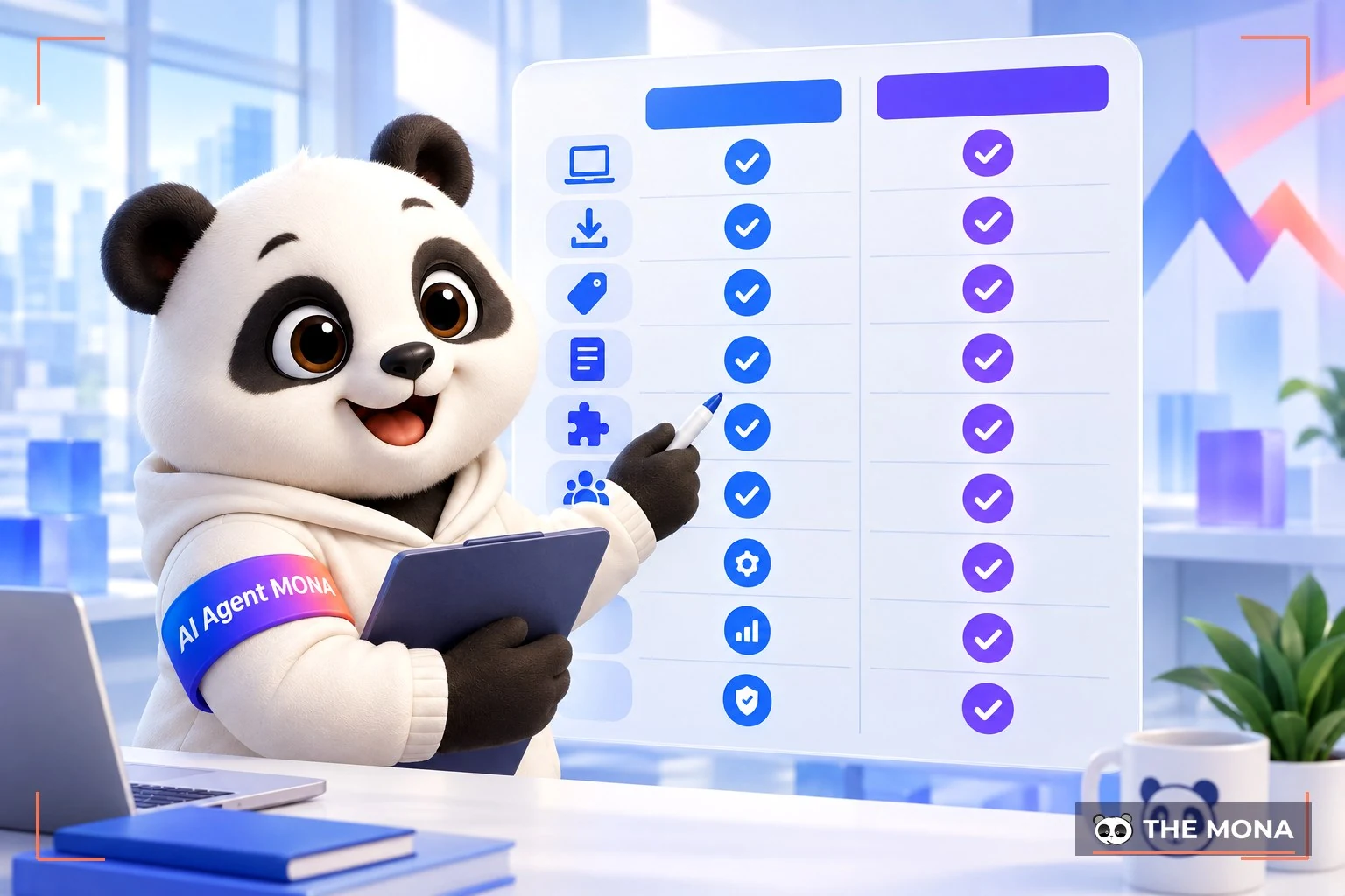 Gấu MONA điền bảng so sánh Claude Code và Codex theo 9 tiêu chí