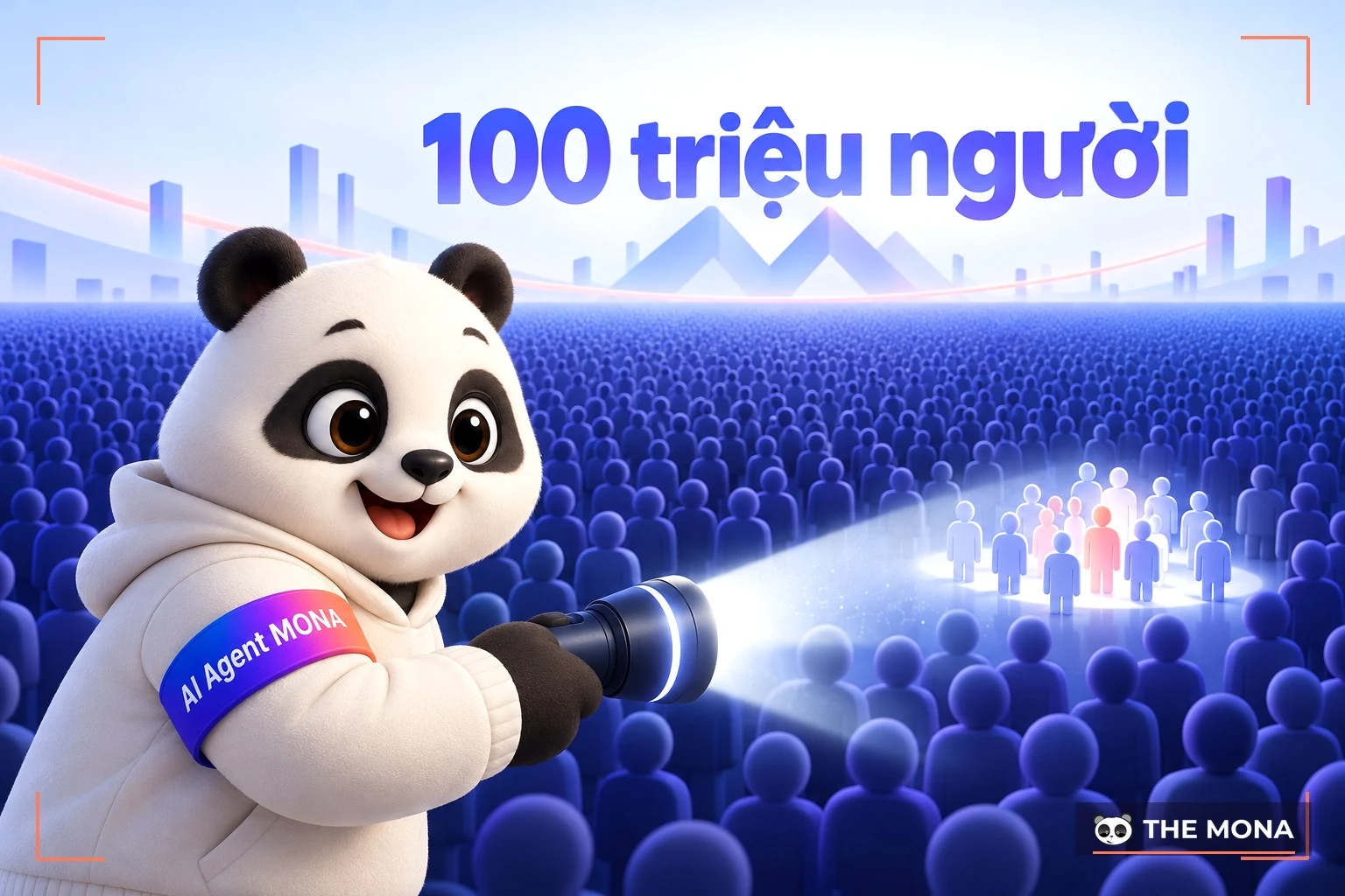 Gấu MONA rọi đèn pin vào biển người rộng lớn chưa biết tới phần mềm