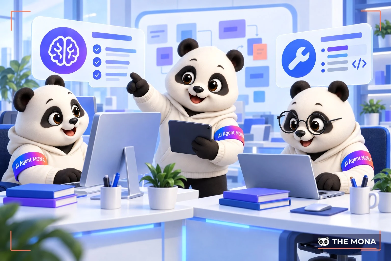 Trưởng nhóm gấu MONA chia vai giữa hai AI agent viết code
