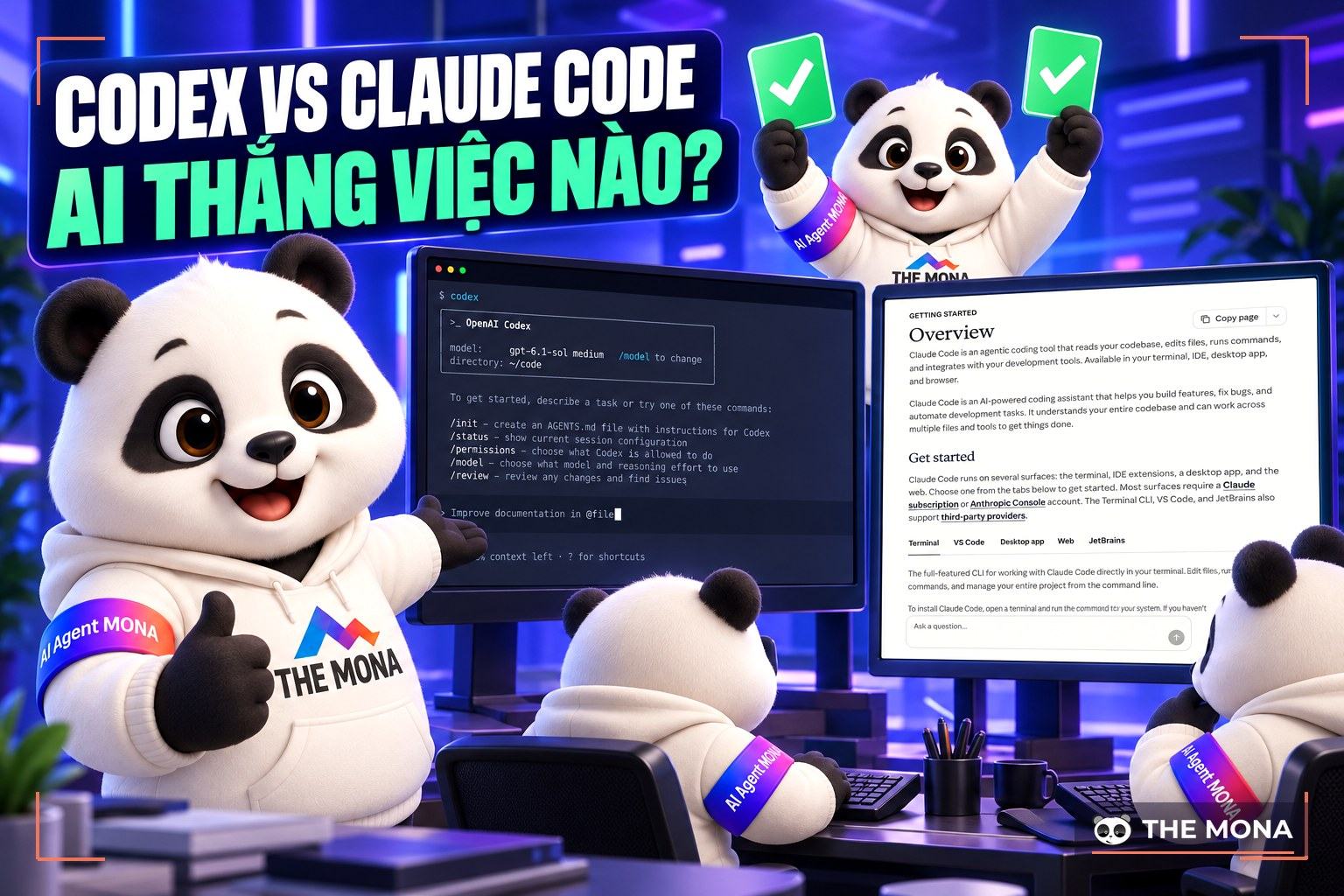 Codex vs Claude Code: so sánh từ việc thật của MONA