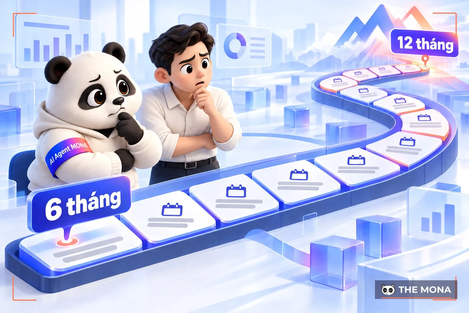 Dòng thời gian dự án phần mềm kéo dài từ 6 tháng thành 12 tháng
