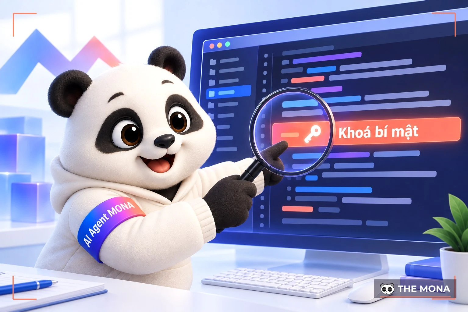 Gấu MONA phát hiện khoá bí mật bị dán thẳng vào code do AI viết