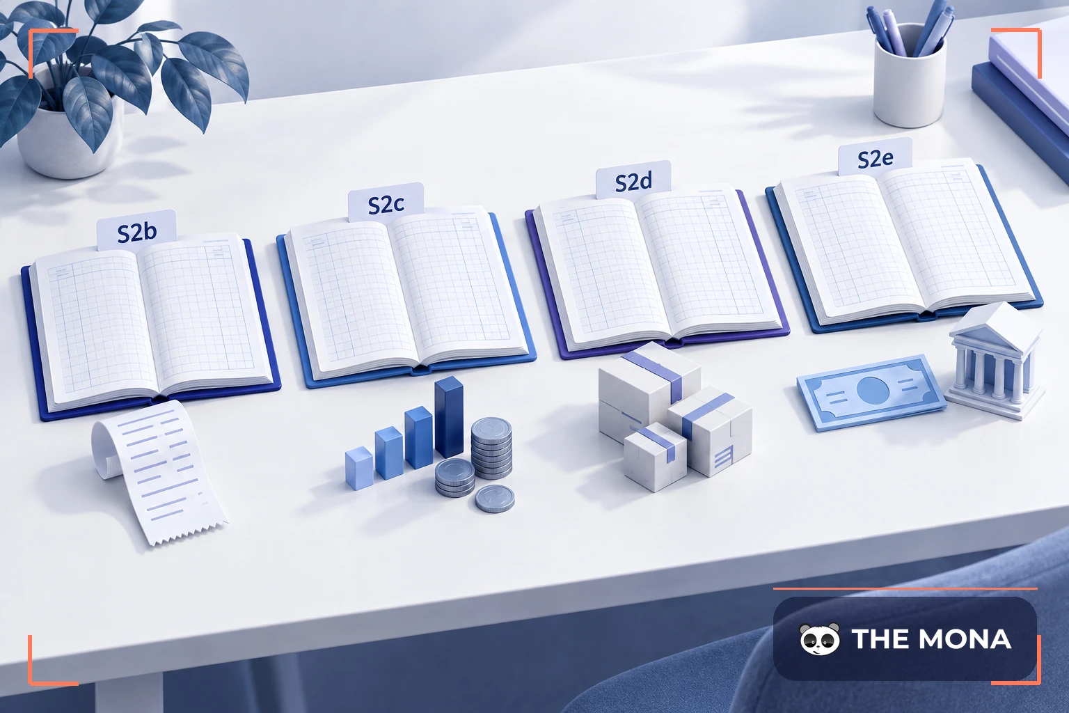 Bốn sổ kế toán S2b, S2c, S2d, S2e của hộ kinh doanh trên 3 tỷ đồng