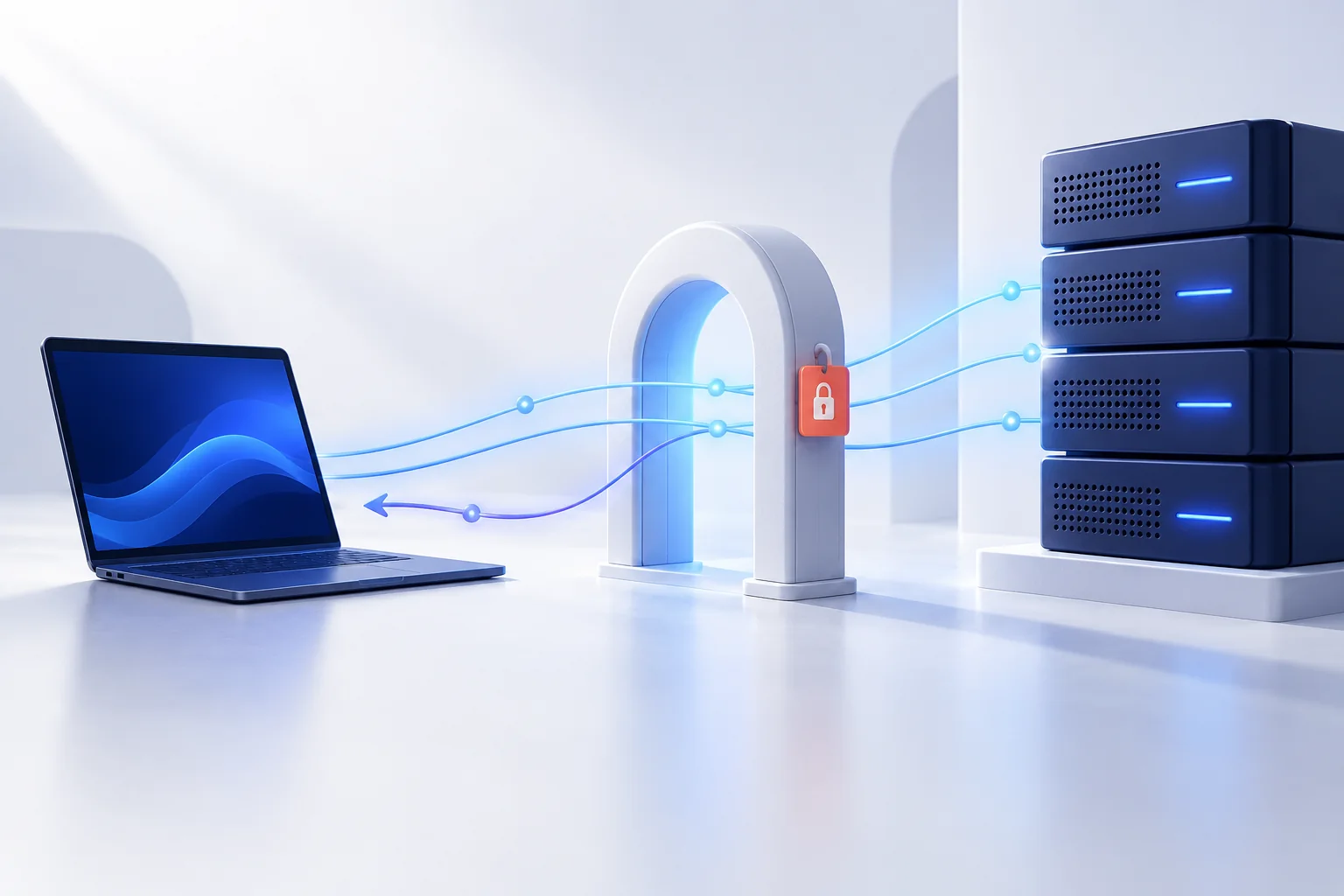 Yêu cầu REST API từ ứng dụng đi qua cổng, một yêu cầu bị chặn trước khi tới máy chủ WordPress