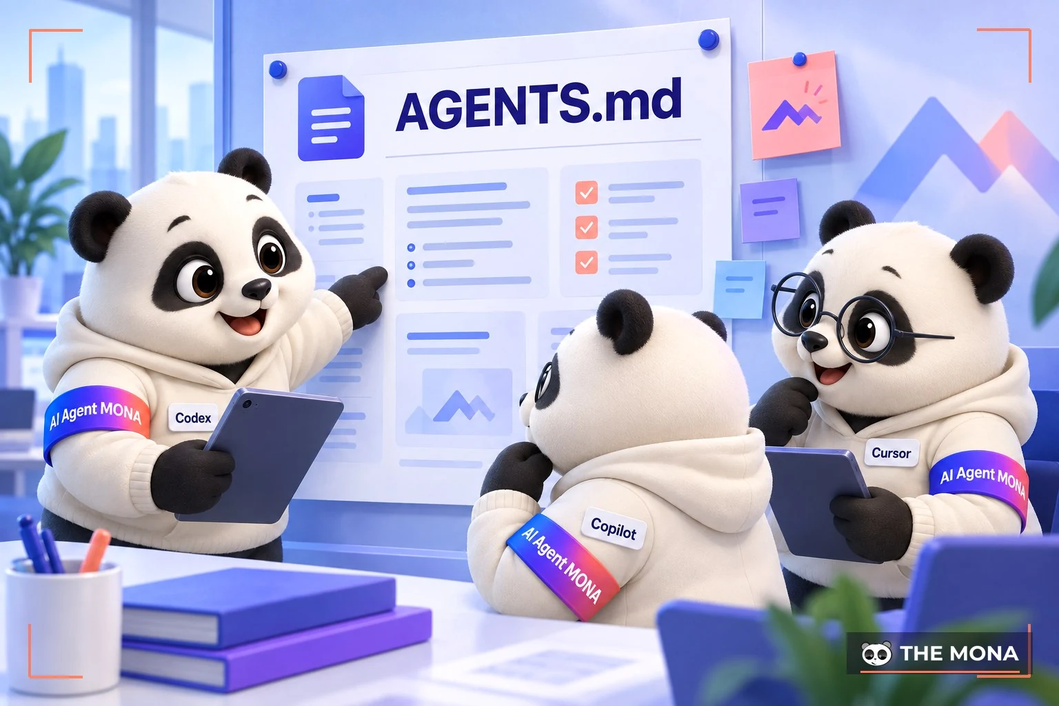 Nhiều AI agent như Codex, Copilot, Cursor cùng đọc một file AGENTS.md
