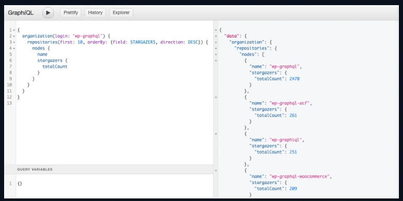 GraphiQL trong WPGraphQL truy vấn bài viết, chỉ lấy đúng các trường đã chọn