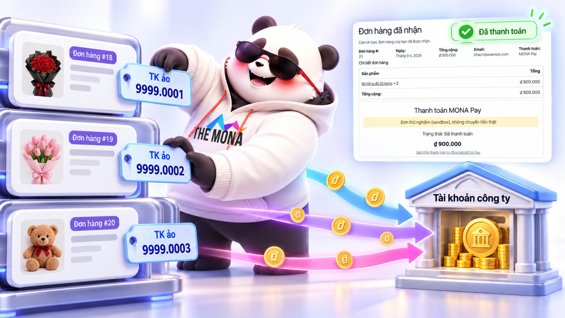 Tài khoản ảo thu hộ tiền doanh nghiệp: khớp 100% giao dịch