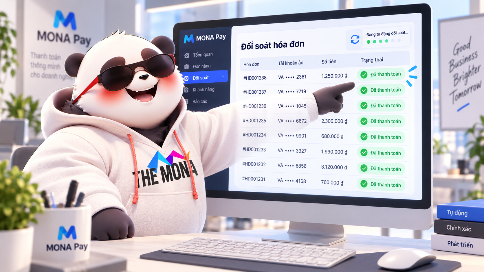 Tài khoản ảo thu hộ tiền doanh nghiệp: khớp 100% giao dịch