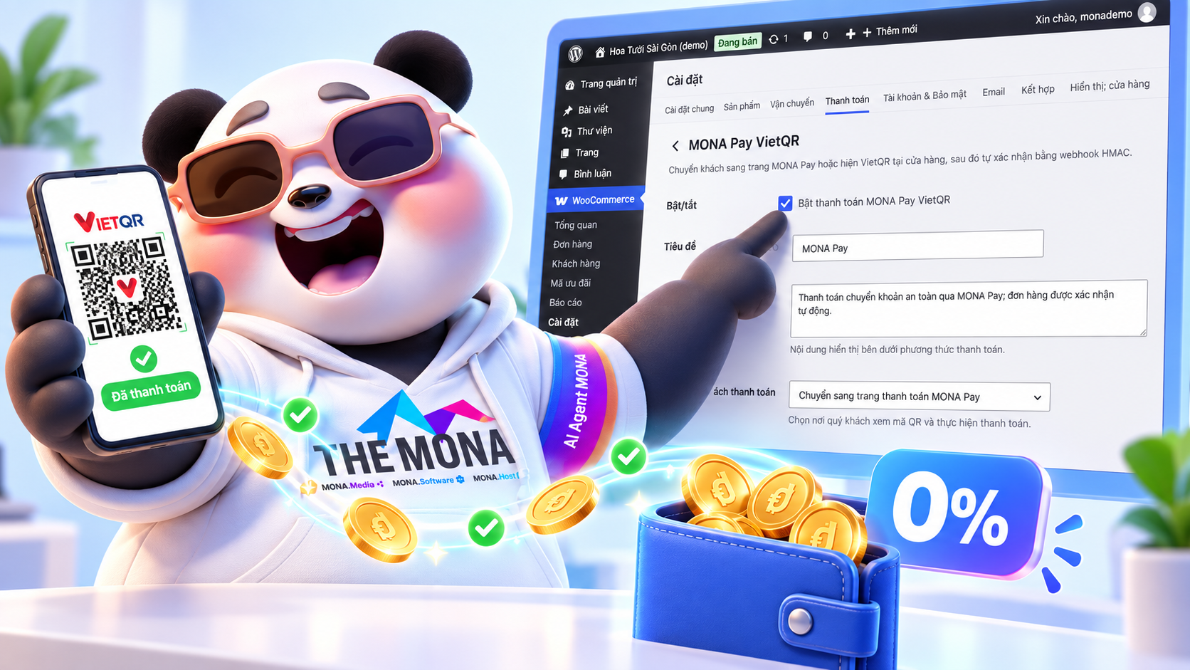 nhận tiền không mất phí phần trăm trên hệ thống online